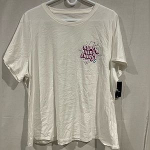 SuperfitHero XXL. White tee shirt